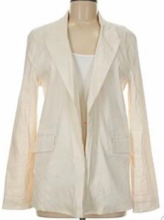 Jason Wu Jackets & Blazers - Jason Wu off-white linen blend blazer minimalist career jacket summer basic m